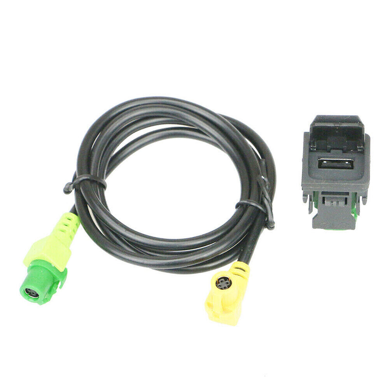 RCD510 RNS315 USB Switch Button w/Cable for VW Jetta MK5 MK6 Polo EOS 2005-2013