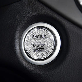 Zinc alloy Crystal Engine Start Stop Ignition Button Protection Cap for Benz