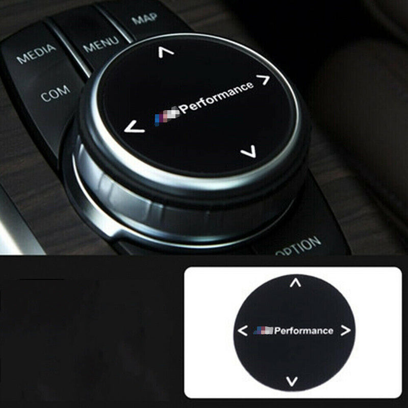 Multimedia IDRIVE Switch Knob Button Cover Trim M/// for BMW 5' 7' X3 X4 X5 X6