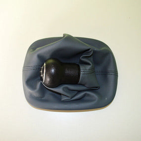 Grey 5Speed Gear Shift Knob Gaitor Boot Leather For PASSAT B5/B5.5 1996-2005