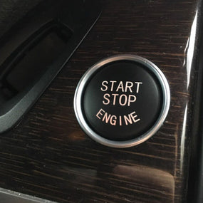 Engine Start Stop Switch Button Cover Black For BMW 3' E60 E70 E90 X5 X6
