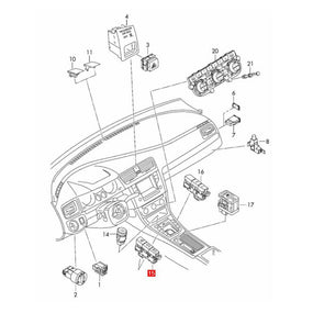 MODE' 'ECO START-STOP' Control Switch 5G1927137P for VW Golf 7 MK7 VII 2013-2018