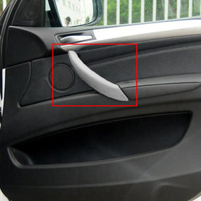 Gray PU Interior Door Handle Protector Cover Replacment for BMW X5 X6 2006-2013