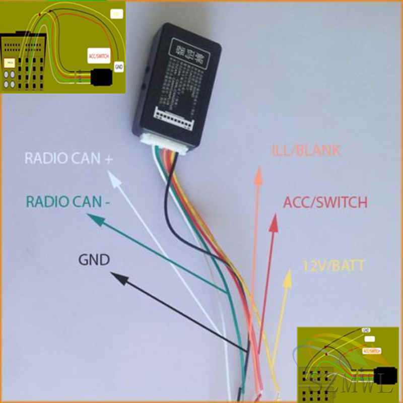 Canbus Gateway Emulator Simulator Decoder For VW Radio RCD510 RNS510 RCN210