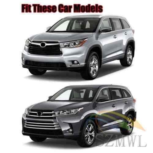 4X Chrome Inner Door Window Switch Panel Cover Trim For 14-17 Toyota Highlander