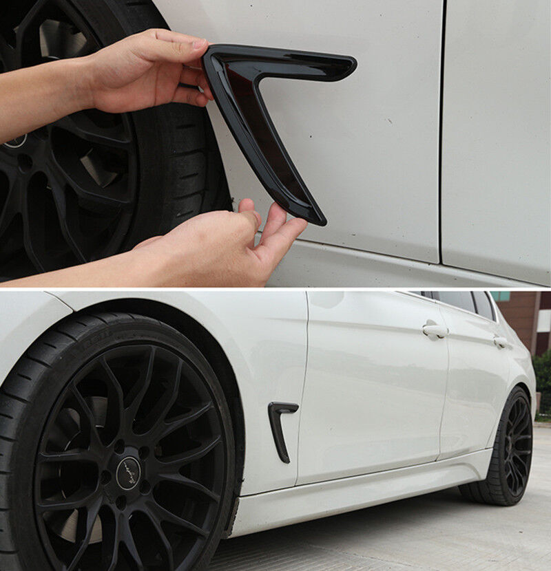 2X Chrome Side Marker Fender Air Wing Vent Trim Cover For BMW 3 Series 2013-2016
