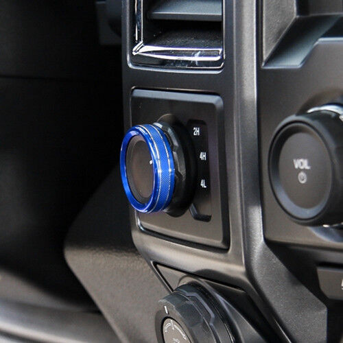 Four wheel Drive Switch Knob Moulding Trim  For Ford F150 -XLT 2016+ Blue