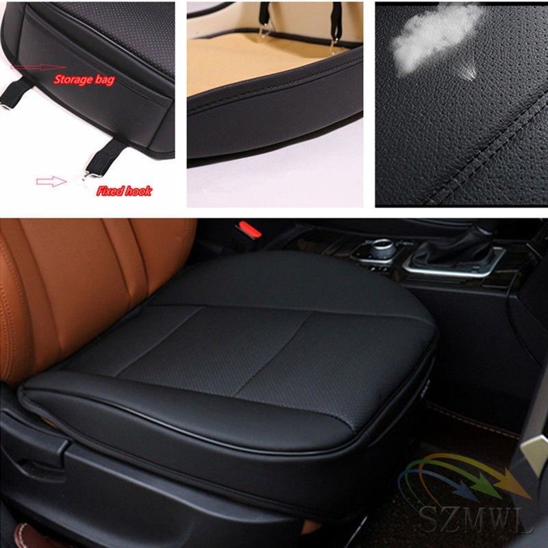 Luxury PU Leather 3D Full Surround Car Seat Protector Seat Cover Black